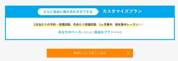 産経オンライン英会話Plusのカスタマイズプラン