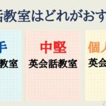 英会話教室は個人経営・大手・中堅のどれがおすすめ？違いを比較