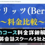 ベルリッツ(Berlitz)の料金は高い？入会金・受講費用を他社と比較