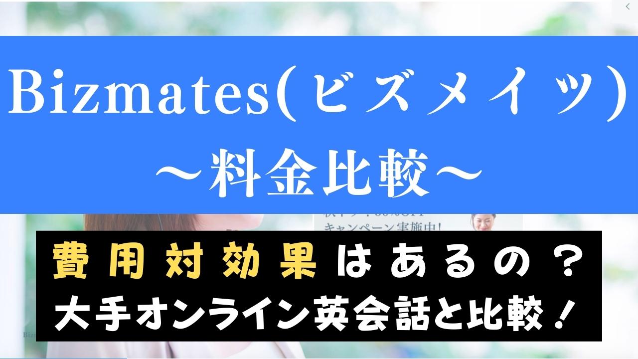 Bizmates(ビズメイツ)の料金は高い？他社と費用比較してコスパを検証